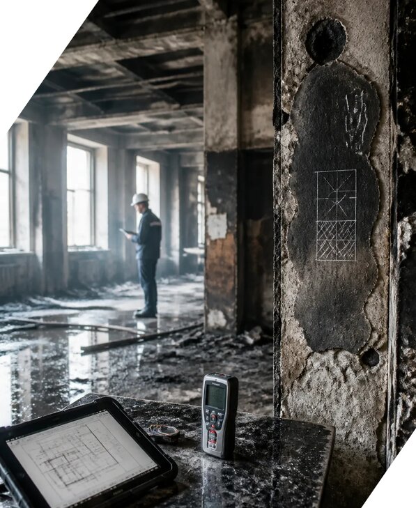Обследование зданий после пожара в Стерлитамаке от 15449 р. | ЭкспертизаРоссия
