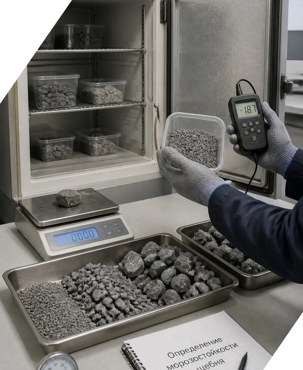 Определение морозостойкости щебня в Стерлитамаке от 3605 р. | ЭкспертизаРоссия